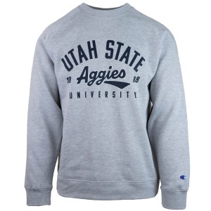 Champion Utah State Aggies 1888 Unisex Crew Sweatshirt gray
